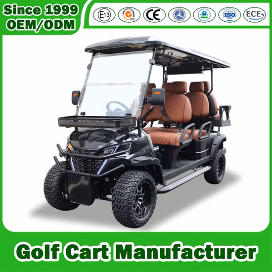 3.5/4/5/6/7kw Motor 48/60/72V Lead Acid/Lithium Battery Wind Shield Bumper 2/4/6/8 Seat/Seater/Passenger Electric Golf Cart, Golf Buggy, Club Car, Hunting Car