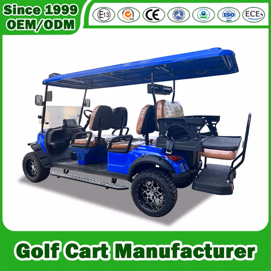 3.5/4/5/6/7kw Motor 48/60/72V Lead Acid/Lithium Battery Wind Shield Bumper 2/4/6/8 Seat/Seater/Passenger Electric Golf Cart, Golf Buggy, Club Car, Hunting Car